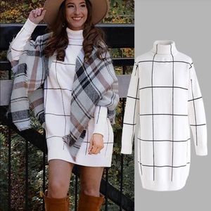 Turtleneck sweater dress